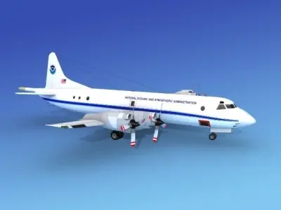 Lockheed P-3 Orion NOAA 3D model