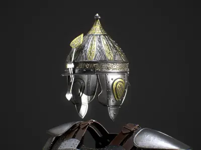 Middle Eastern Armor Low-poly 3D model