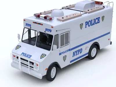 Chevrolet P30 step van  NYPD 3D model