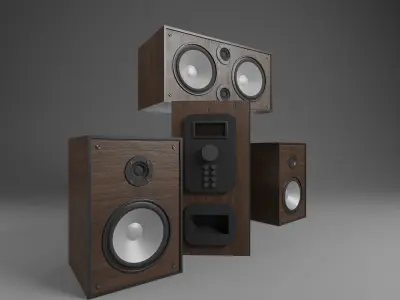 Speaker system - system - system - system 3D model