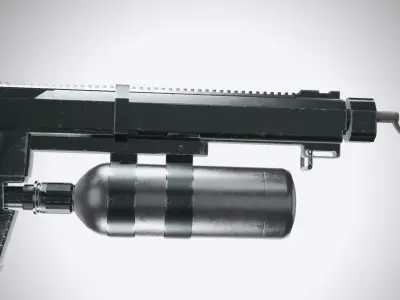 Nigrum Stella Speargun Low-poly 3D model