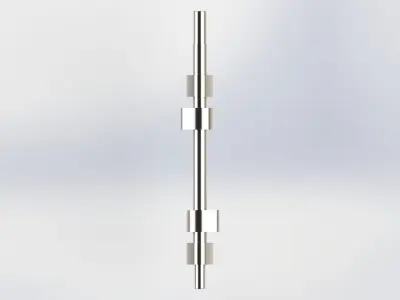 Camshaft 2 cylinder engine 3D model