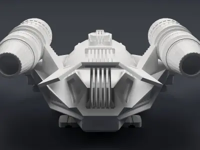 Spaceship combat 3D model