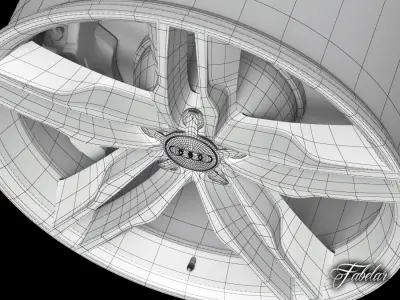 Audi S7 rim 3D model
