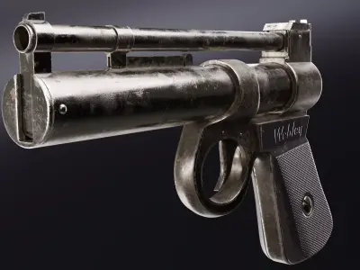 Webley Junior 177 Air Pistol 3D model