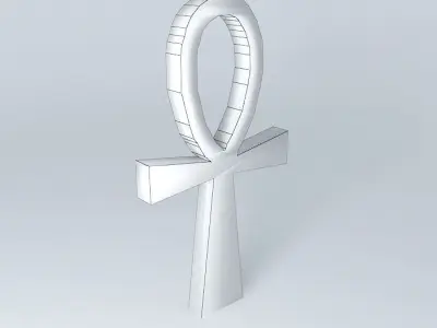 Ankh - Egyptian religious symbol Free 3D model