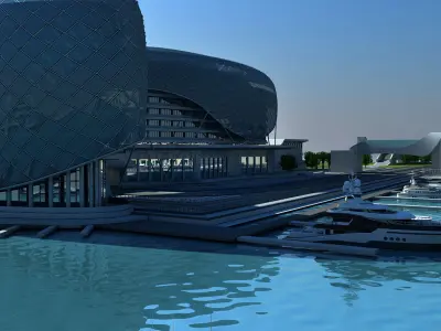 Yas Hotel Abu - Dhabi 3D model