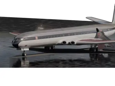 De Havilland DH-106 COMET4B 1960s-1970s 3D model