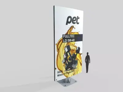 Billboard M6 Low-poly 3D model
