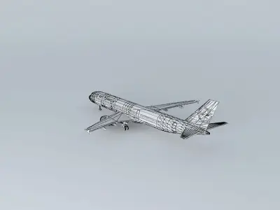 AirAtlanticOcean Airbus A321 with interior Free 3D model