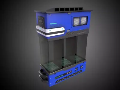 Sci-Fi Aquarium V1- 004 Low-poly 3D model