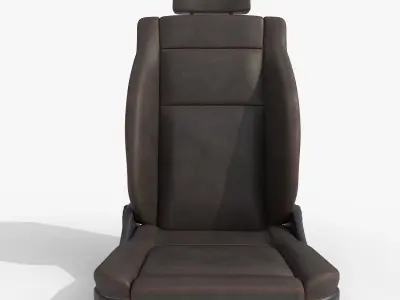 leather car seat 3D model