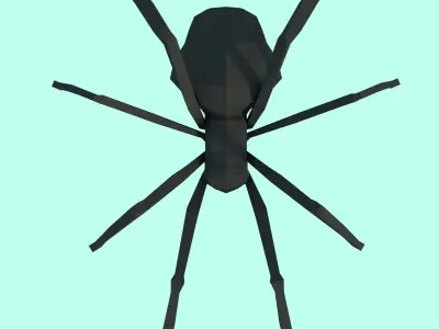 Low Poly Spider Model Free low-poly 3D model