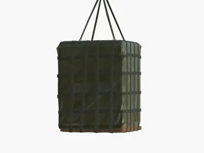 Supply drop Low-poly 3D model