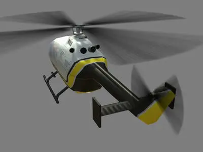 Bo105 V1 Helicopter 3D model