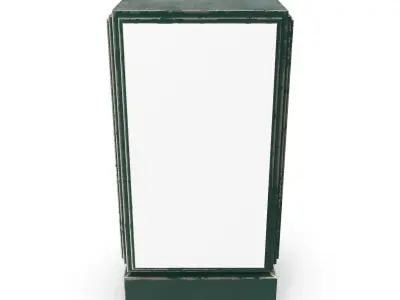 Street Advertising Billboard 15 Low-poly 3D model