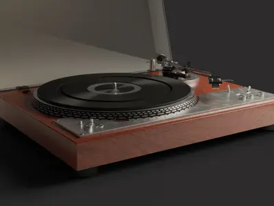 Vintage Turntable 3D model