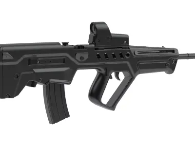 IWI Tavor Bullpup Assault Rifle 3D model