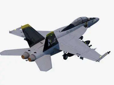 FA-18F Super Hornet Free low-poly 3D model