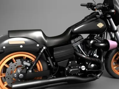 harley-davidson low rider 3D model