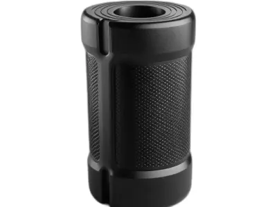 Tactical Knurled SciFi Component Low-poly 3D model
