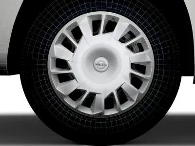 Opel Combo Sportive Van 2021 wheel 3D model