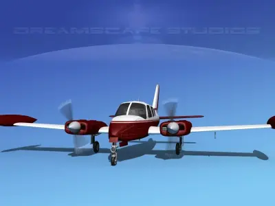 Cessna 320 Skyknight V04 3D model