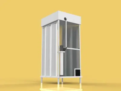 DISINFECTION CHAMBER CORONA COVID-19 SANITIZATION  TUNNEL  3D model