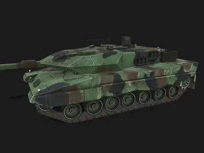 Tank Leopard 2A5 Low-poly 3D model