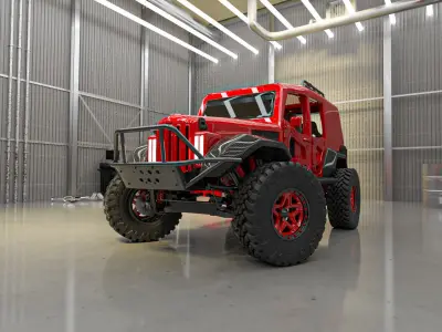 Gaz 69 restyling concept 2023 3D model