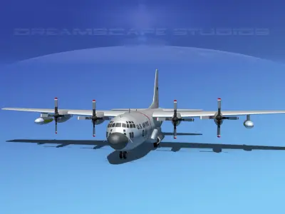 Lockheed C-130 Hercules USAF 1 3D model