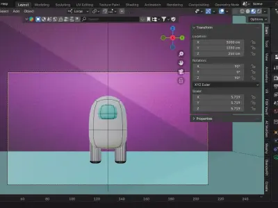 Among Us-White 3D model