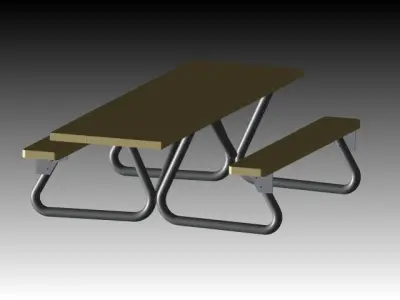 Picnic Table Free 3D model order