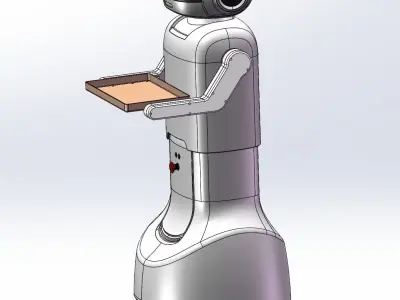 Server robot 3D model