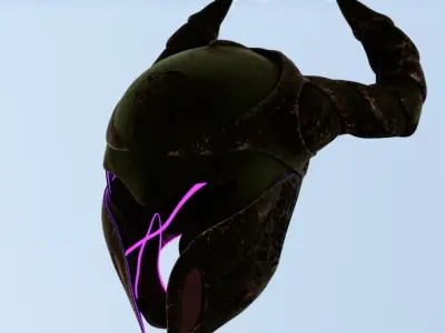 Medieval helmet old 3D model