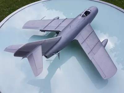 MIG-15 - detailed scale model kit 3D print model