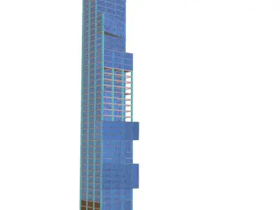 Commercial high-rise 02 3D model