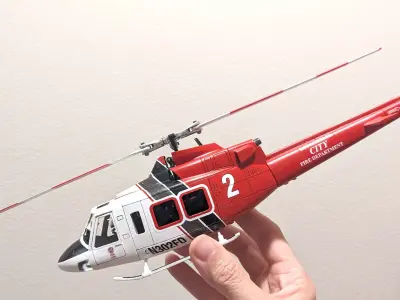 Files to 3d Print this Scale Bell 412 Fuselage for OMP M1 3D print model
