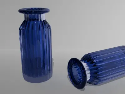 Glass vase Free 3D model 3
