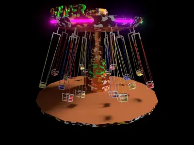 Swing Ride Free 3D model