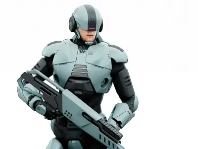 CYBORG SOL-70 Rigged for Unreal Engine - Unity - MIXAMO 3D model