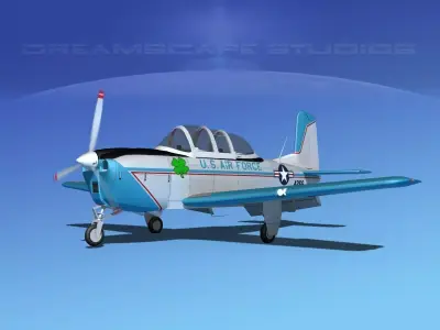 Beechcraft T-34 Mentor V03 USAF 3D model