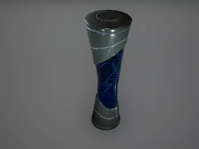 Cyberpunk Map Tower Low Poly  Game Ready Low-poly 3D model