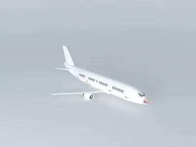 Medium-Range Aircraft Free 3D model