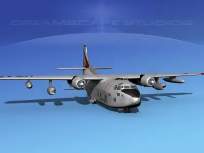 Fairchild C-123K Provider V10 3D model