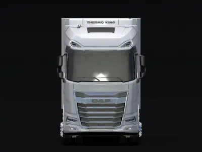 2021 DAF XG 480 Cold Store Trailer Low-poly 3D model