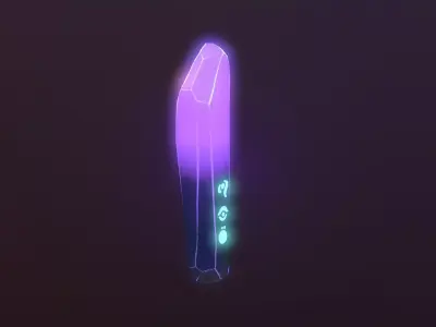 Stylized crystal Low-poly 3D model buy