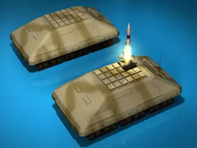 Missile tank 3D model