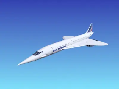 Concorde pepsi jet 3D model