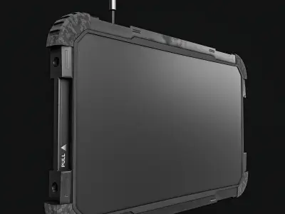 Tablet Phone Military Low-poly 3D model